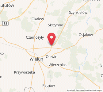 Map of Masłowice, Łódź Voivodeship