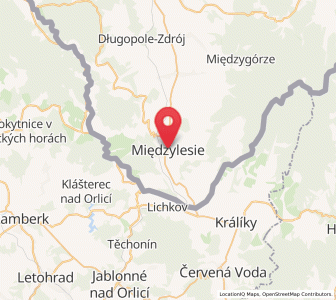 Map of Mittelwalde, Lower Silesia