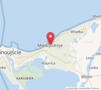 Map of Misdroy, West Pomerania