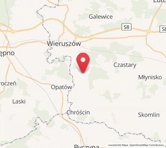 Map of Mieleszyn, Łódź Voivodeship