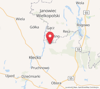 Map of Mieleszyn, Greater Poland