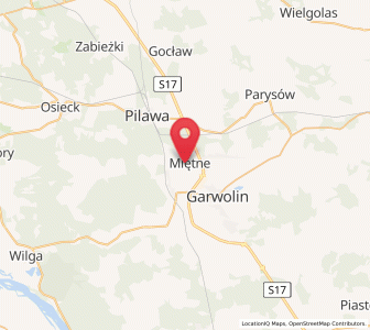 Map of Miętne, Mazovia