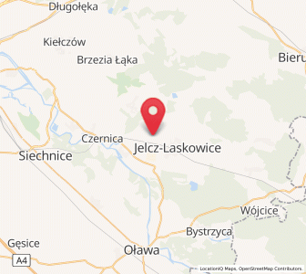 Map of Miłoszyce, Lower Silesia
