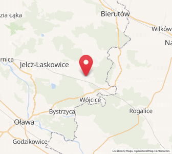 Map of Minkowice Oławskie, Lower Silesia