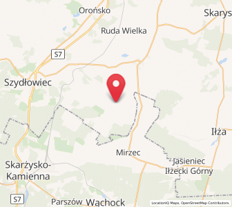 Map of Mirów, Mazovia