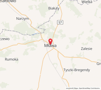 Map of Mielau, Mazovia