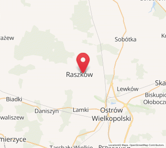 Map of Moszczanka, Greater Poland