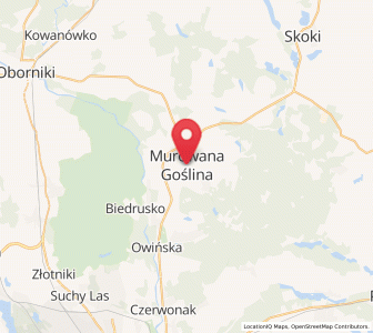 Map of Murowana Goslin, Greater Poland