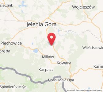 Map of Mysłakowice, Lower Silesia