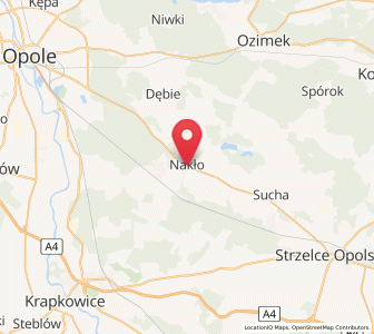 Map of Nakel, Opole Voivodeship