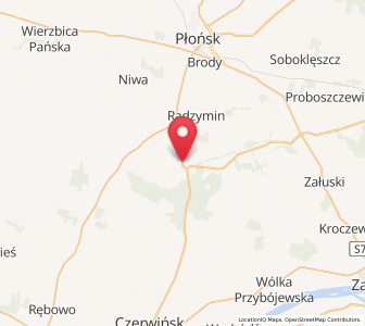 Map of Naruszewo, Mazovia