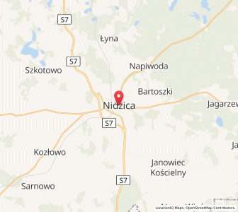 Map of Neidenburg, Warmia-Masuria
