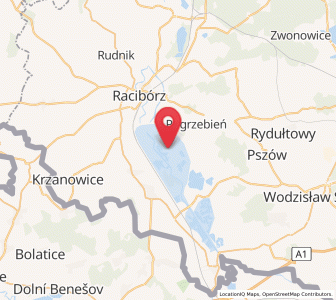 Map of Nieboczowy, Silesia