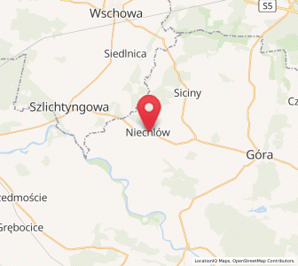 Map of Nechlau, Lower Silesia