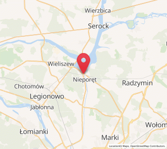 Map of Nieporęt, Mazovia