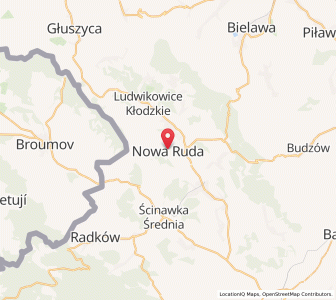 Map of Neurode, Lower Silesia