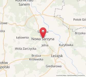 Map of Nowa Sarzyna, Subcarpathia