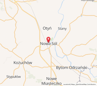 Map of New Salz, Lubusz