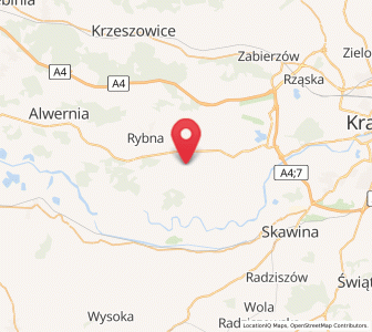 Map of Nowa Wieś Szlachecka, Lesser Poland