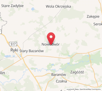 Map of Nowodwór, Lublin