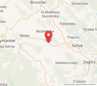 Map of Nowosielce-Gniewosz, Subcarpathia