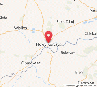 Map of Nowy Korczyn, Świętokrzyskie
