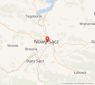 Map of Neusandez, Lesser Poland