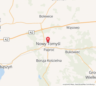 Map of Neu Tomischel, Greater Poland