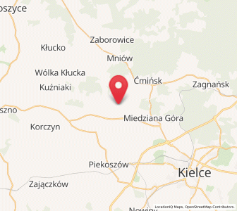 Map of Oblęgórek, Świętokrzyskie