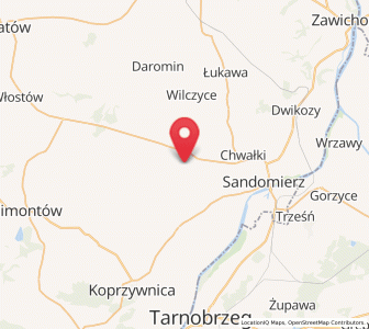 Map of Obrazów, Świętokrzyskie