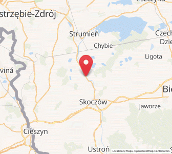 Map of Ochaby, Silesia