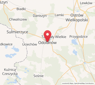 Map of Adelnau, Greater Poland