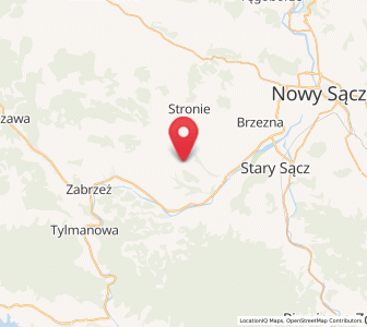 Map of Olszana, Lesser Poland