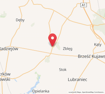Map of Osięciny, Kujawsko-Pomorskie