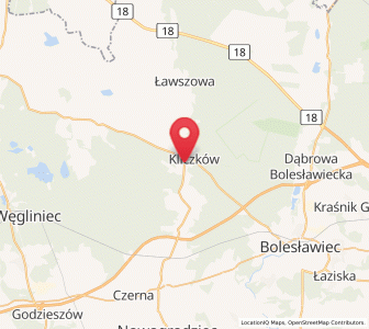 Map of Wehrau, Lower Silesia