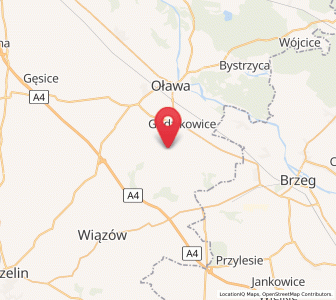 Map of Hennersdorf, Lower Silesia