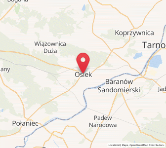 Map of Osiek, Świętokrzyskie