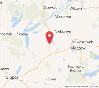 Map of Ostrowite, Greater Poland