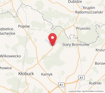 Map of Ostrowy nad Okszą, Silesia