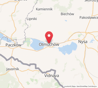 Map of Ottmachau, Opole Voivodeship