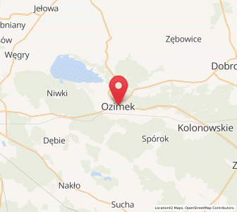 Map of Ozimek, Opole Voivodeship
