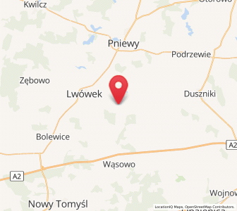 Map of Pakosław, Greater Poland