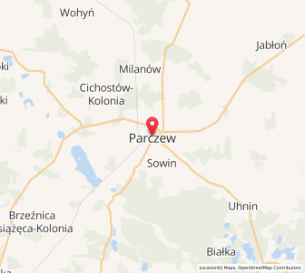 Map of Parczew, Lublin