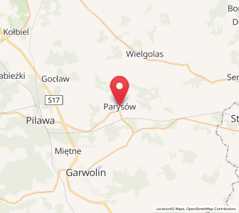 Map of Parysów, Mazovia