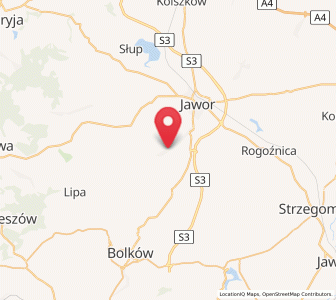 Map of Paszowice, Lower Silesia