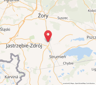 Map of Pawłowice, Silesia