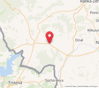 Map of Piekielnik, Lesser Poland