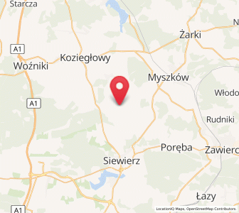 Map of Pińczyce, Silesia