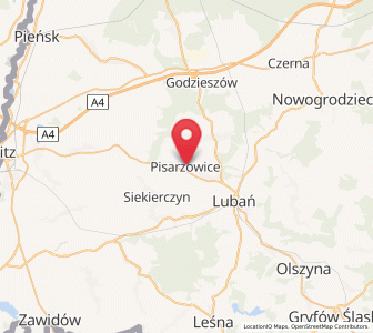 Map of Mittel Schreibersdorf, Lower Silesia