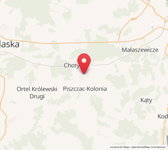 Map of Piszczac, Lublin